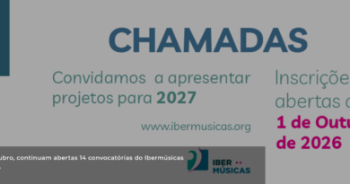 Ibermúsicas abre seleção para circulação internacional de profissionais da música em 2027 Ibermúsicas abre seleção para circulação internacional de profissionais da música em 2027